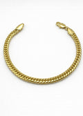 Real 14 Karat Gold Plated Curb Bracelet